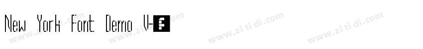 New York Font Demo V字体转换